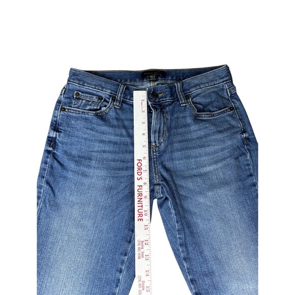 Banana Republic Raw Hem Girlfriend Jean Medium Wash Size 26/2 Relaxed Fit Casual - Picture 5 of 9